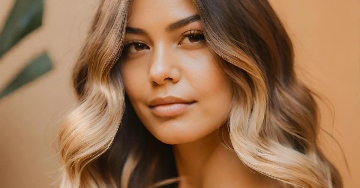 Perfekte Balayage, blondes Haar